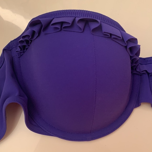 Blue Bikini Top 34D/36C - Picture 2 of 5